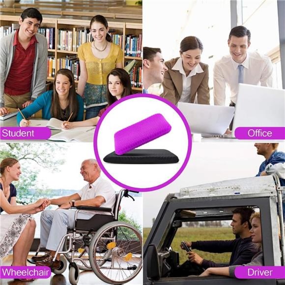 Gel Seat Cushion for Long Sitting (Super Large & Thick), Soft & Breathable - Picture 6 of 6